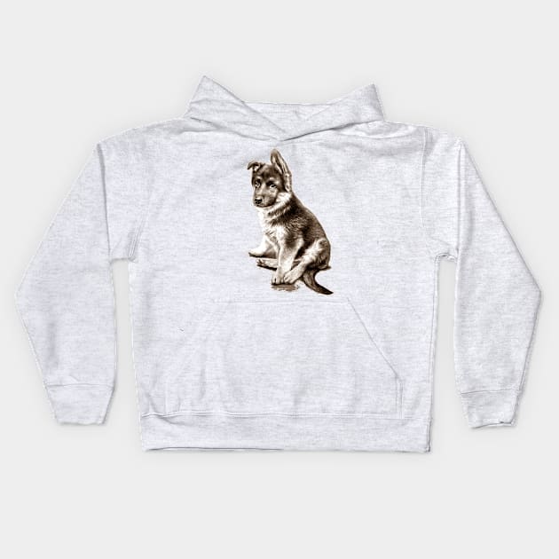 Cute puppy Kids Hoodie by milicapetroviccvetkovic